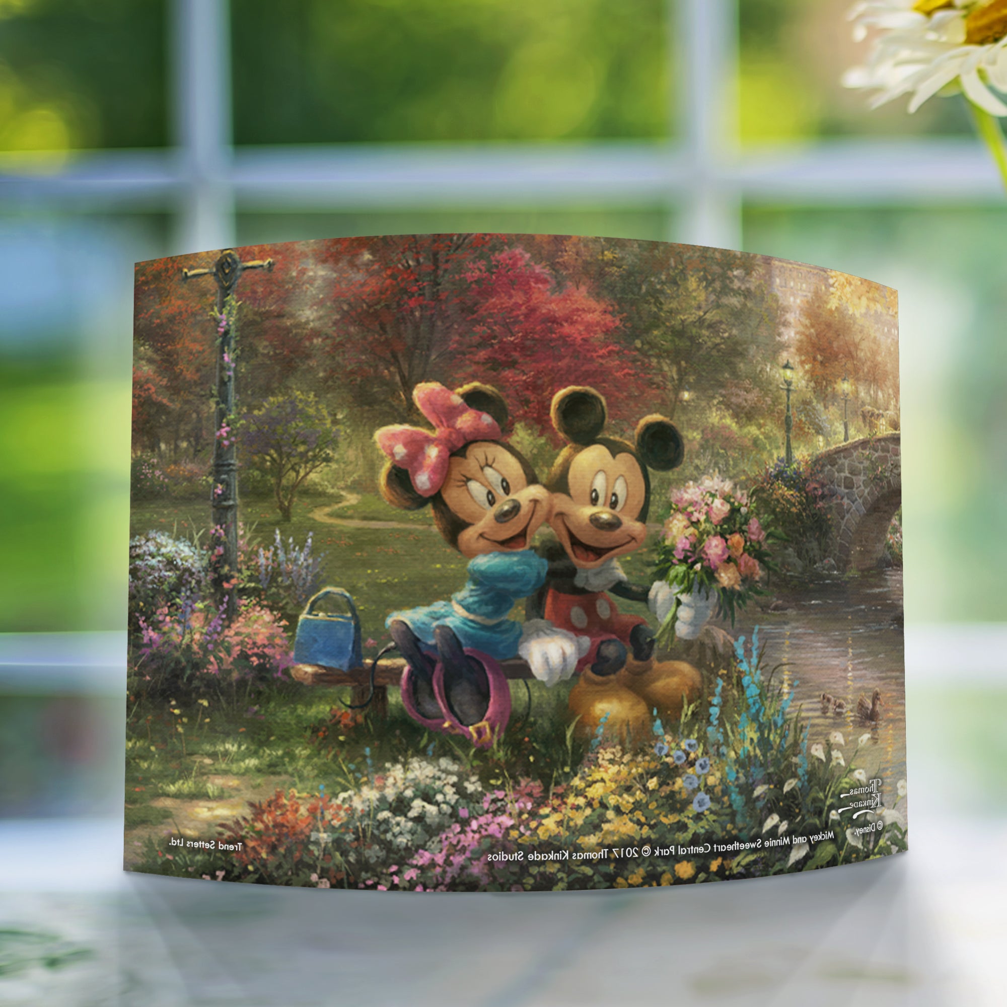 Disney (Mickey and Minnie Sweetheart Central Park) 7" x 5" Curved Acrylic Print ACP0705CUR315